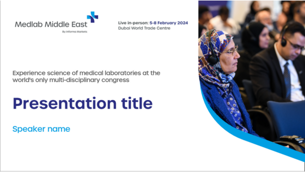 Medlab Middle East Presentation template